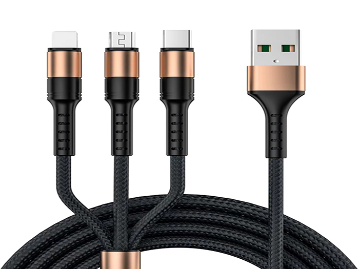 1.2m one-to-three charging cable